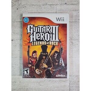 Wii "Guitar Hero III Legends of Rock" Game Nintendo 2006 CIB Complete w/ Manual